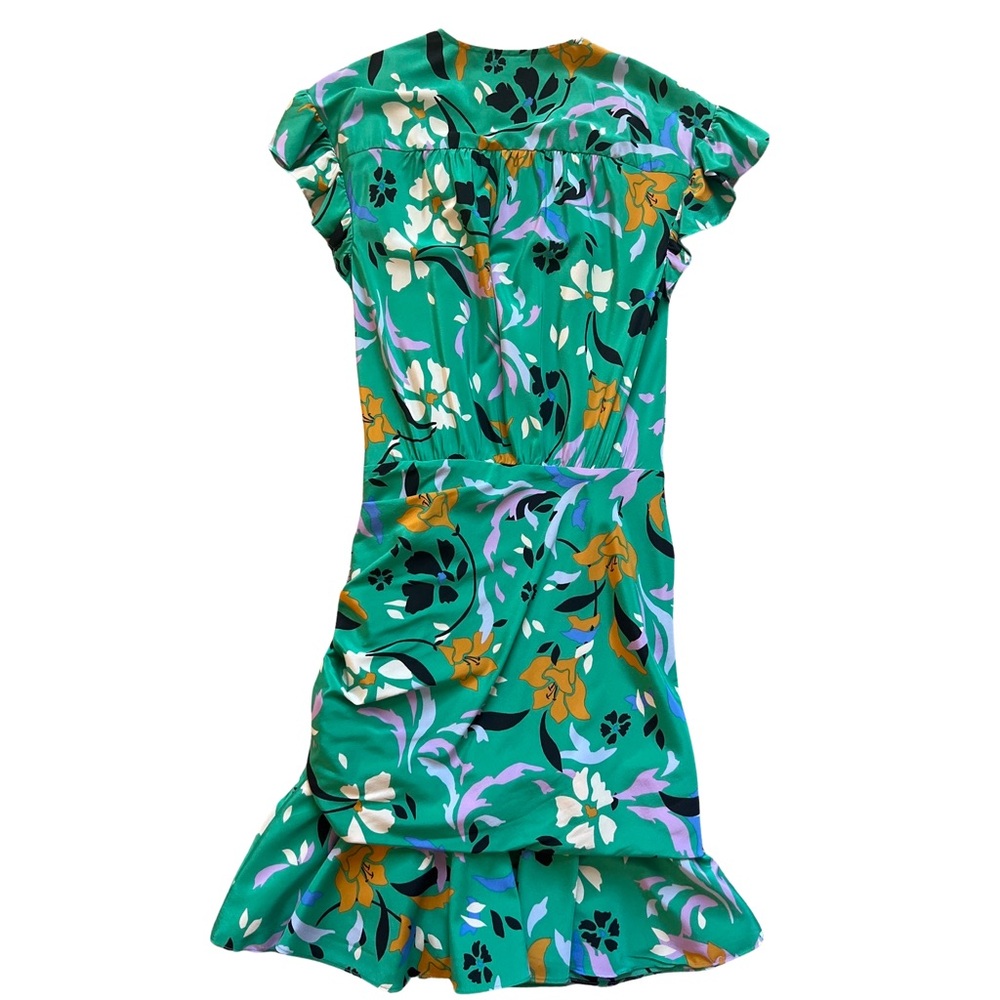 VERONICA BEARD Green printed dress, Size: 2 - Picture 5 of 10
